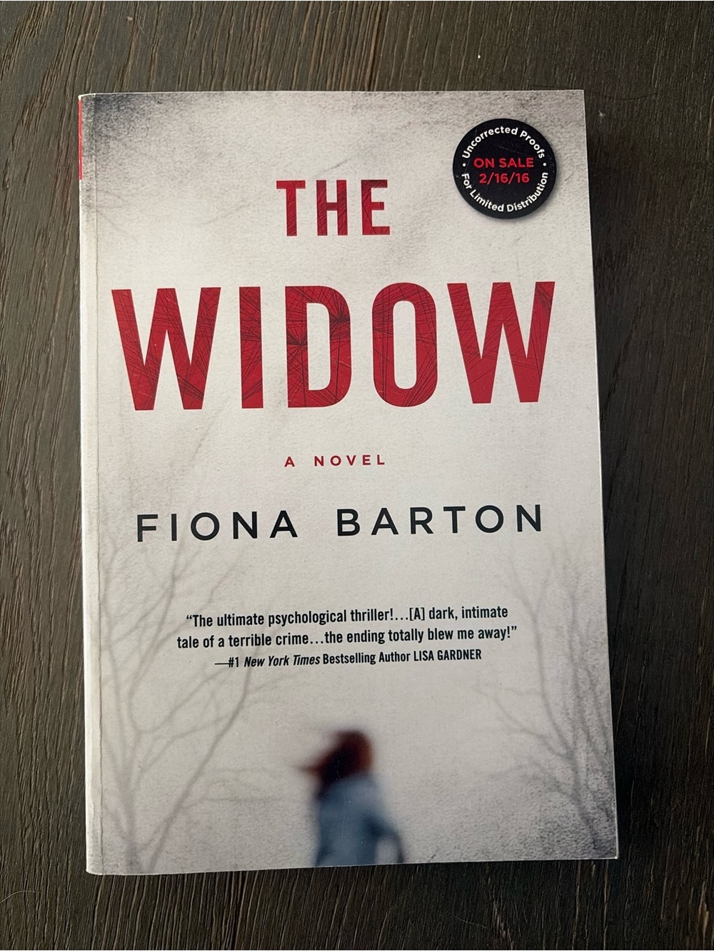 The Widow by - White/Red Paperback Novel